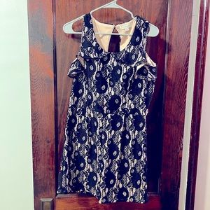 Francesca’s romper- lace floral, off the shoulder, size L